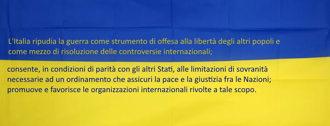 Io non sono un pacifista, io sono contro la guerra